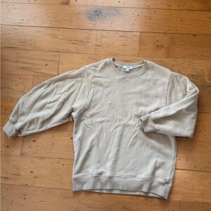Agolde Tan Crew Neck Sweatshirt